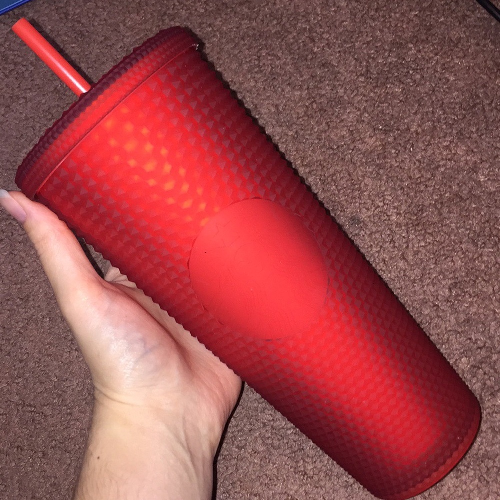 Red Studded Starbucks Tumbler